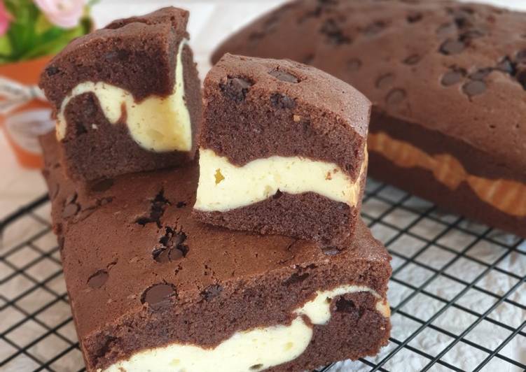 Langkah Mudah untuk Menyiapkan Chocolate Marble Cheesecake, Sempurna