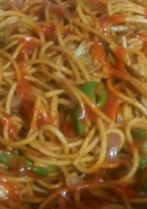 A picture of Hakka noodles.