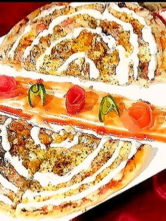 A picture of Lacha paratha 😋 pizza shep.