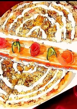 A picture of Lacha paratha 😋 pizza shep.