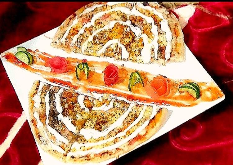 Recipe of Homemade Lacha paratha 😋 pizza shep