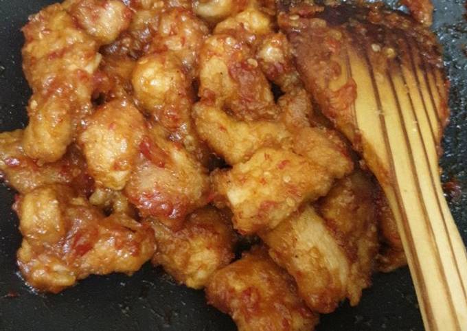 Ayam fillet goreng tepung pedas manis