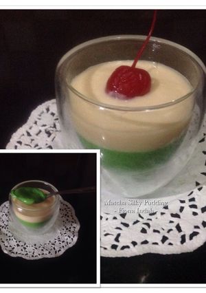 Foto resep Matcha Silky Pudding