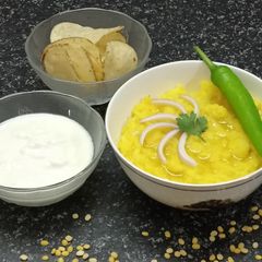 A picture of Moong Dal Khichdi.