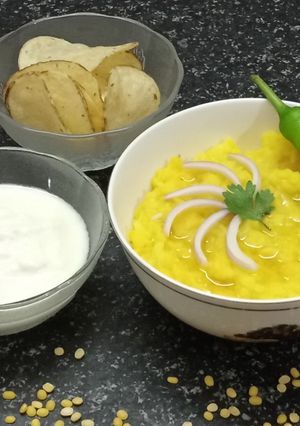 A picture of Moong Dal Khichdi.