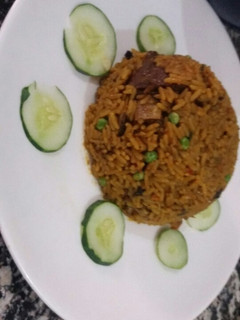 A picture of Jallof rice.