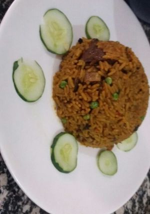 A picture of Jallof rice.