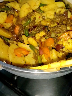 A picture of Potato stir fry.