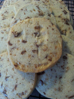 A picture of Toffee Butter Ice Box Cookies.