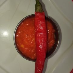 Hot red chilli chutney A picture of Hot red chilli chutney.