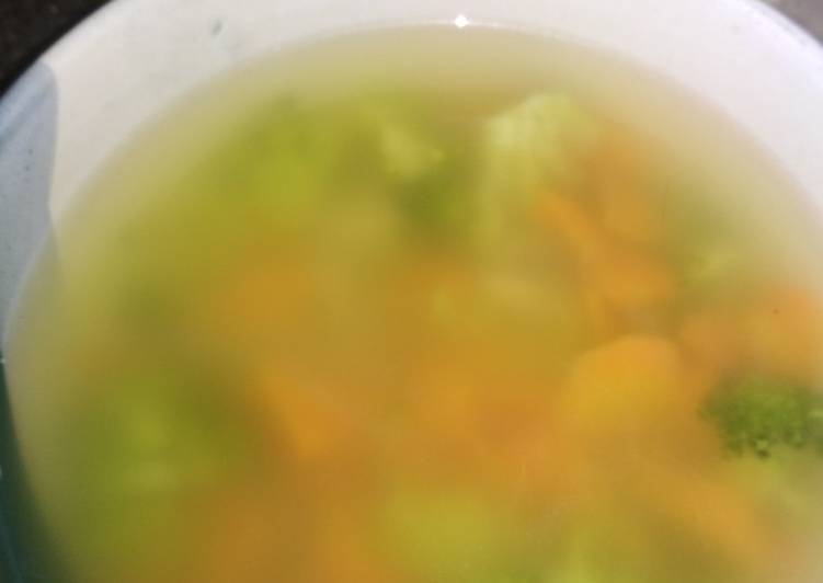 Miso soup wortel&brokoli tanpa tahu(mp asi)