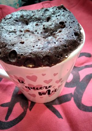Una foto de Bizcochuelo en taza apto diabéticos en 5 minutos