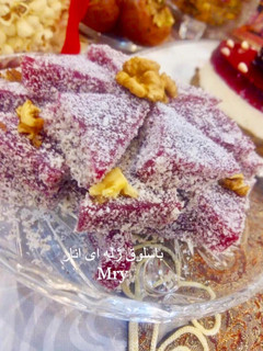 عکسی از دستور باسلوق ژله ای انار