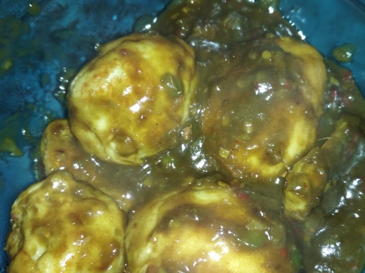 Cara Buat Telur bumbu petis Gampang