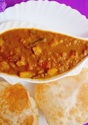 A picture of Aloo sabji.