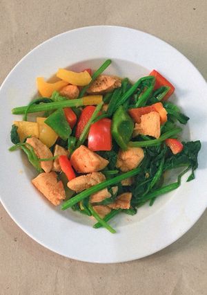 Hình của món 🌈 Ức Gà Cầu Vồng Eat Clean.