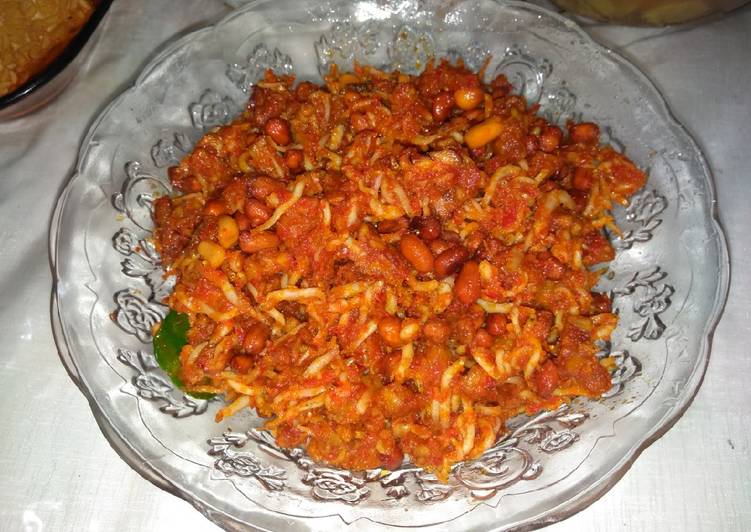 Resep: Untuk Mencoba Di RumahTeri kacang balado tempe
