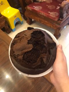 Hình của món Bánh bông lan socola nồi chiên không dầu.