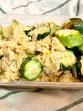 ซูกินีผัดไข่ 🥒🍳 ปรุงน้อยเพื่อสุขภาพ