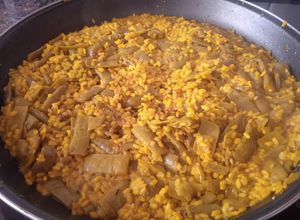Una foto de Arroz con judías verdes y Cointreau