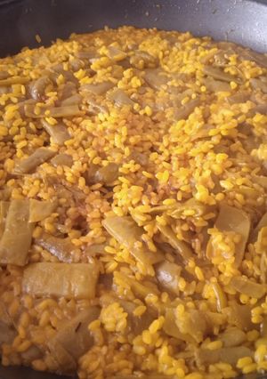 Una foto de Arroz con judías verdes y Cointreau