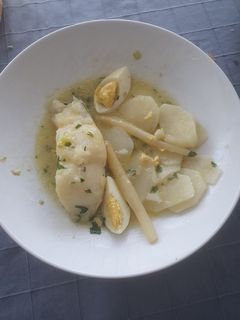 Una foto de Merluza en salsa verde o a la vasca