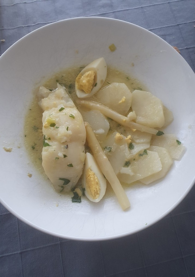 Una foto de Merluza en salsa verde o a la vasca