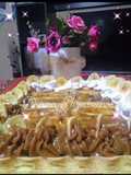 Tarta de dulce de leche con bananas flambeadas al ron