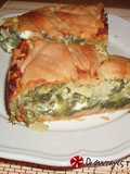 Spanakotyropita with Homemade Phyllo Dough