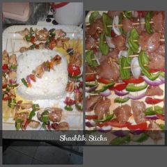 A picture of Shashik sticks withe Rice.