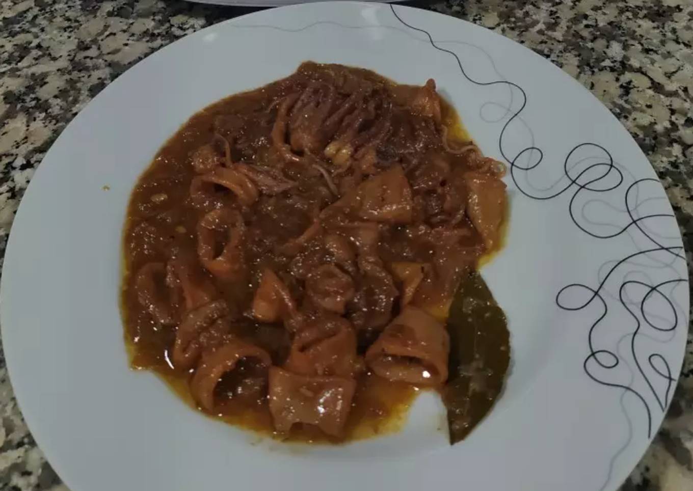 Calamares encebollados en TM6