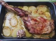 Una foto de paletilla de cordero al horno