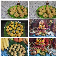 A picture of Rasmalai modak (anant chaturdashi special).