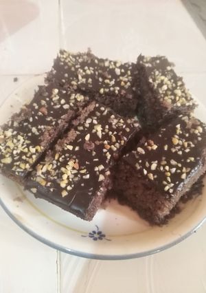 صورة لوصفة بسبوسة بالشوكولاطة