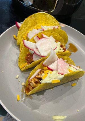A picture of Chicken Tacos.