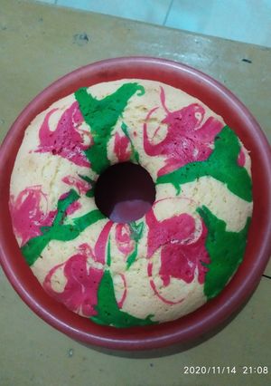 Foto resep Bolu panggang motif