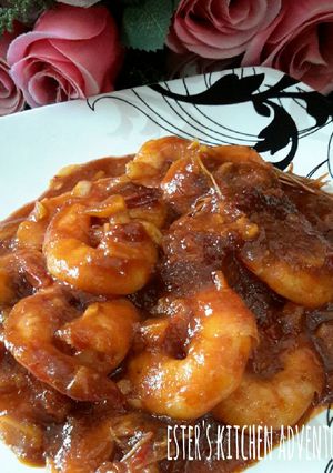 Foto resep Udang Saus Padang