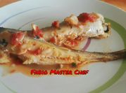 Una foto di nasello al forno