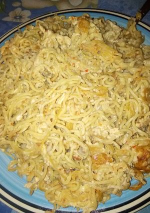 A picture of Fried indomie With egg.