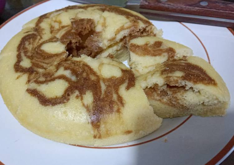 Resep Bolu marmer kukus Anti Gagal