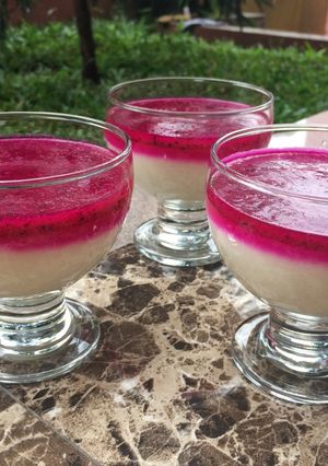 Foto resep Puding susu topping buah ala saya😉