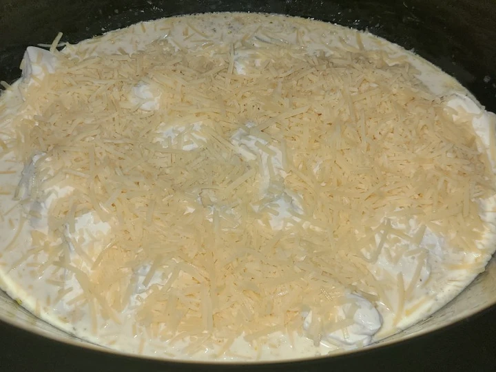 Recipe Slow cooker Parmesan garlic chicken with rotini noodles the  Makes Drooling Makes you drool