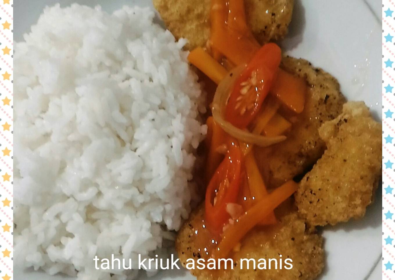 Tahu kriuk asam manis