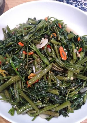 Foto resep Tumis kangkung simpel