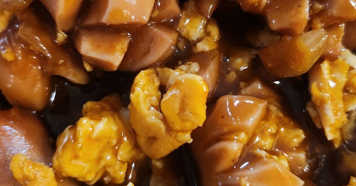 Sosis Telur saus Mentega