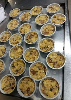 Foto di Flan di panettone Con crema alla vaniglia