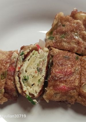 Foto resep 12.TELUR DADAR rasa martabak telur
