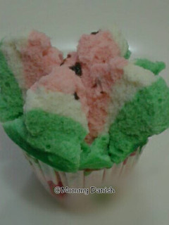 Foto resep Bolu Kukus Semangka 🍉