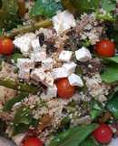 Salada de Couscous, Cogumelos e Espargos