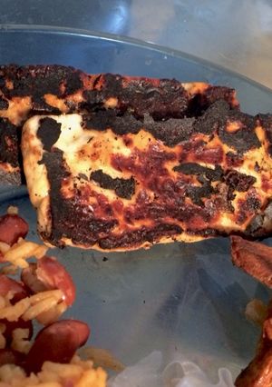 Una foto de Queso frito con sazón asiática